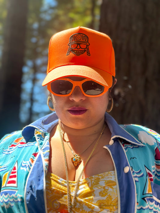 Orange “FUEGO” Mola Snap back Hat